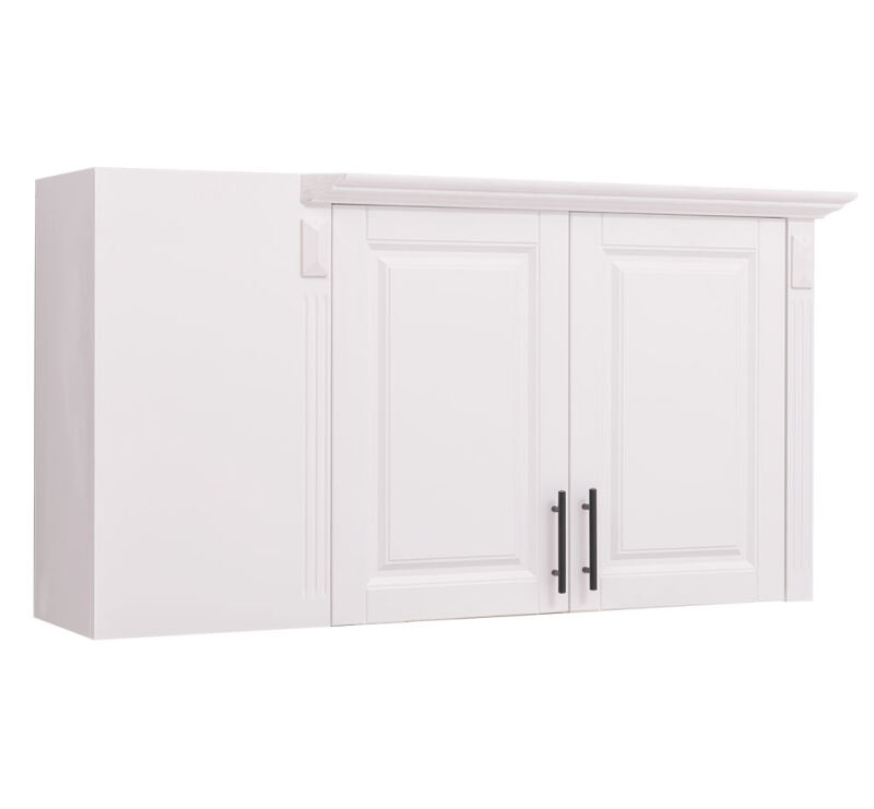 Landhausstil Küchen-Eckoberschrank zweitürig rechts - 123 cm