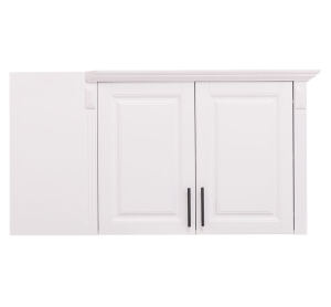 Landhausstil Küchen-Eckoberschrank zweitürig rechts - 123 cm