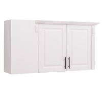 Landhausstil Küchen-Eckoberschrank zweitürig rechts - 123 cm