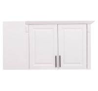 Landhausstil Küchen-Eckoberschrank zweitürig rechts - 123 cm