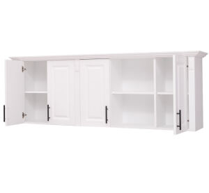 Großer Landhausstil Küchenoberschrank viertürig - 185 cm lackiert