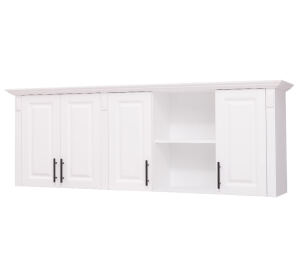 Großer Landhausstil Küchenoberschrank viertürig - 185 cm lackiert