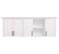 Großer Landhausstil Küchenoberschrank viertürig - 185 cm lackiert