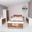Landhaus Schlafzimmer-Set Berlin RusticDreams, weiß braun