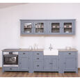 Modulküche im Landhausstil blau