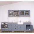 Modulküche im Landhausstil blau