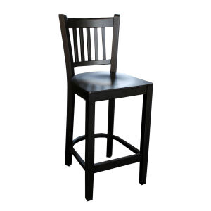 Barhocker mit Lehne schwarz