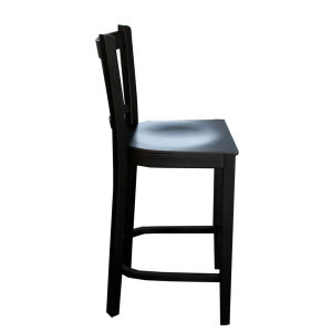 Barhocker mit Lehne schwarz