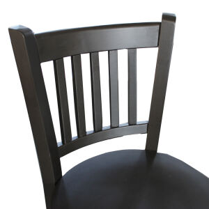 Barhocker mit Lehne schwarz