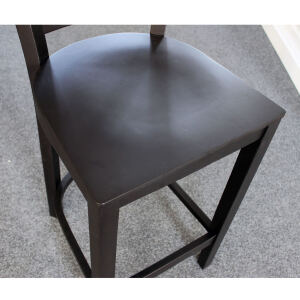 Barhocker mit Lehne schwarz