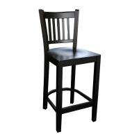 Barhocker mit Lehne schwarz