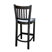 Barhocker mit Lehne schwarz