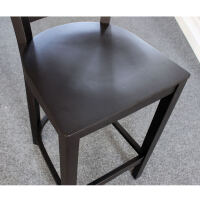 Barhocker mit Lehne schwarz