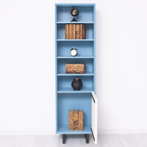 Vintage Schrank Berlin himmelblau weiß im Landhausstil