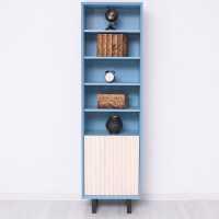 Vintage Schrank Berlin himmelblau weiß im Landhausstil