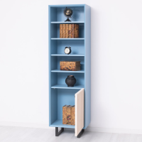Vintage Schrank Berlin himmelblau weiß im Landhausstil