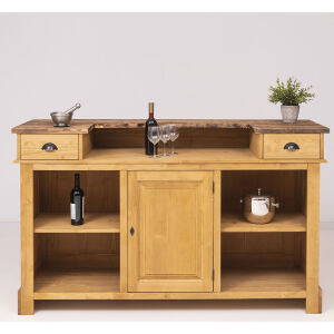Hellbraun gewachste Landhausbar 180cm
