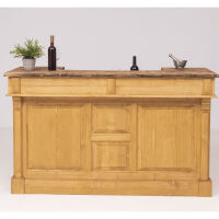 Hellbraun gewachste Landhausbar 180cm