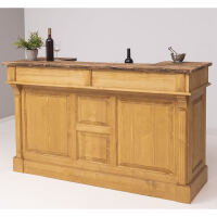 Hellbraun gewachste Landhausbar 180cm