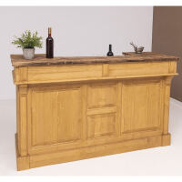 Hellbraun gewachste Landhausbar 180cm