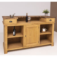 Hellbraun gewachste Landhausbar 180cm