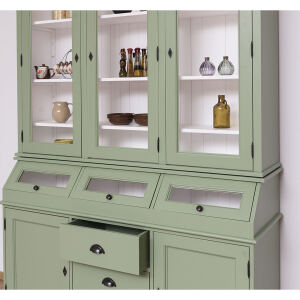 Grüner Buffetschrank Vintage mit Kippfächern