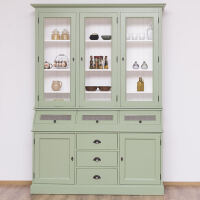Grüner Buffetschrank Vintage mit Kippfächern