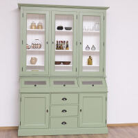 Grüner Buffetschrank Vintage mit Kippfächern