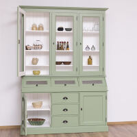 Grüner Buffetschrank Vintage mit Kippfächern