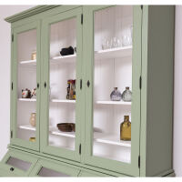 Grüner Buffetschrank Vintage mit Kippfächern