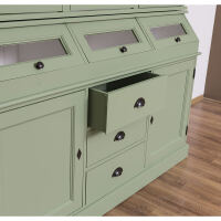 Grüner Buffetschrank Vintage mit Kippfächern