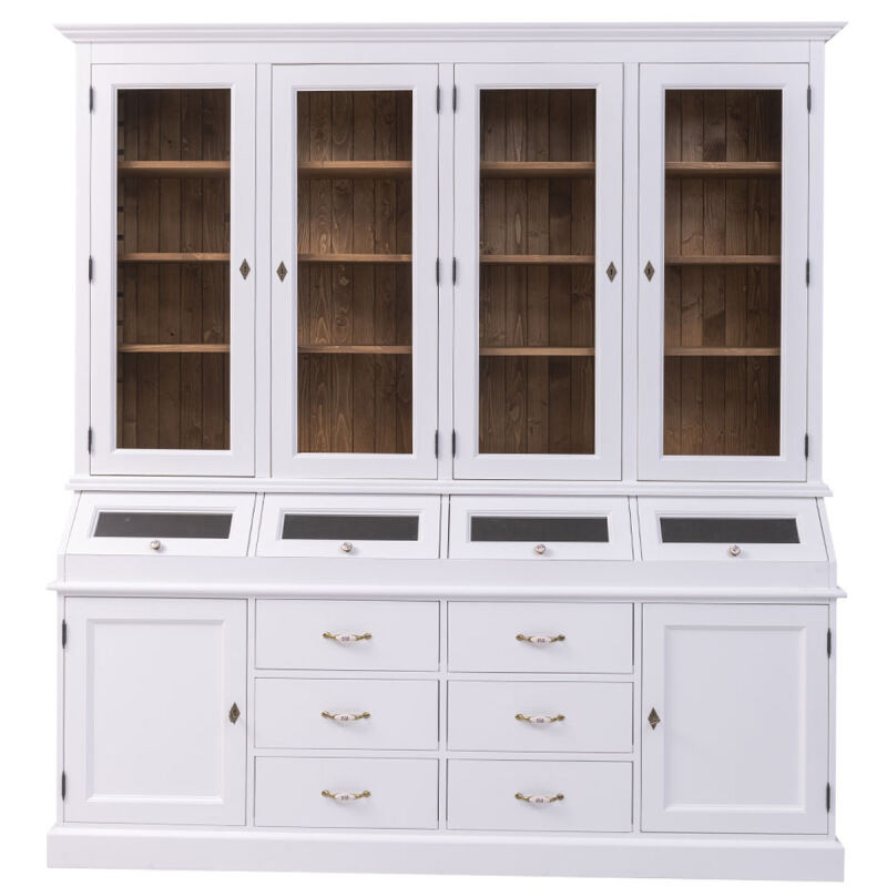Vintage Esszimmerschrank weiß