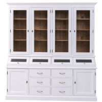 Vintage Esszimmerschrank weiß
