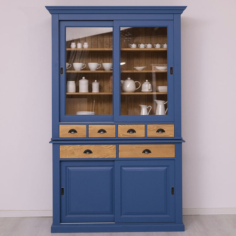 Küchenbuffet im Landhausstil Königsblau
