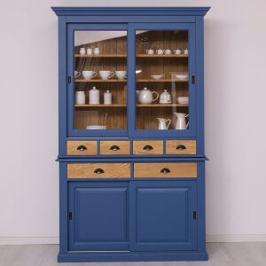 Küchenbuffet im Landhausstil Königsblau