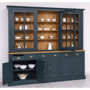 GroÃŸer Esszimmerschrank Vintage ozeanblau