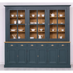 GroÃŸer Esszimmerschrank Vintage ozeanblau