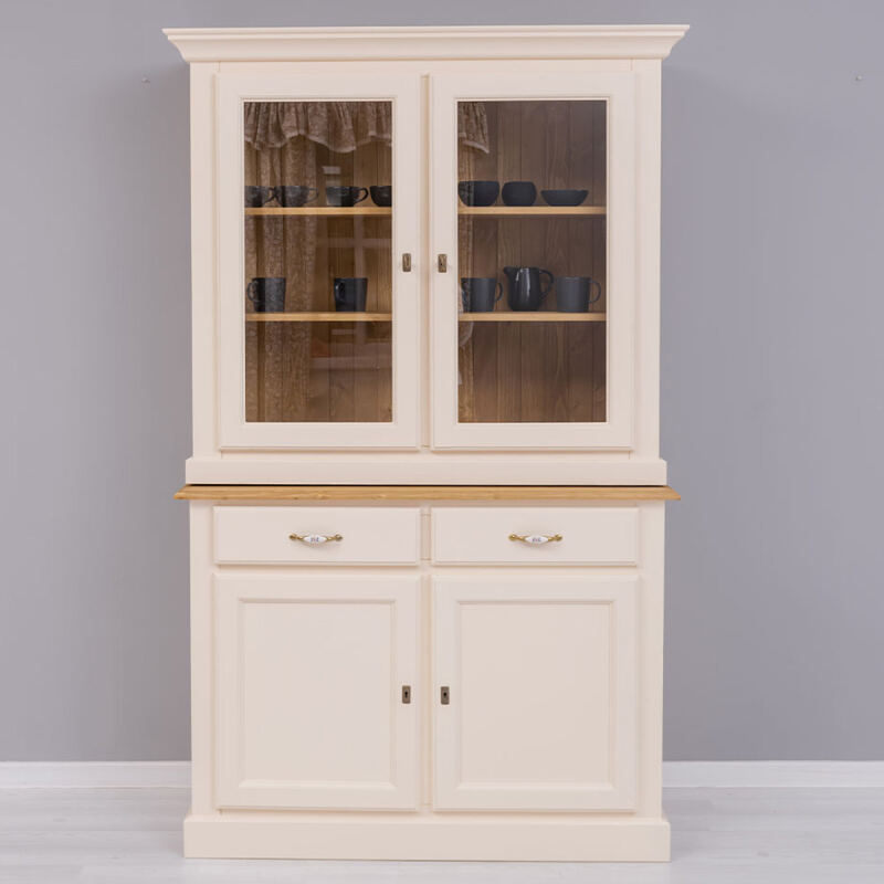 Schmaler Buffetschrank im Landhausstil Eierschale
