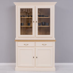 Schmaler Buffetschrank im Landhausstil Eierschale