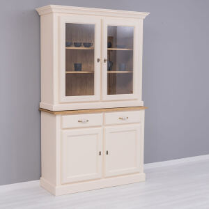 Schmaler Buffetschrank im Landhausstil Eierschale
