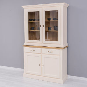 Schmaler Buffetschrank im Landhausstil Eierschale