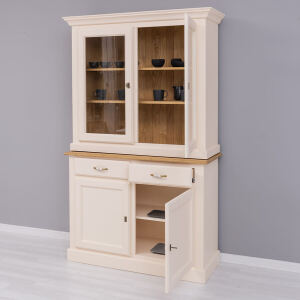 Schmaler Buffetschrank im Landhausstil Eierschale