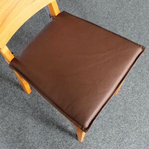 Leder Sitzkissen für Stuhl LINO - schoko