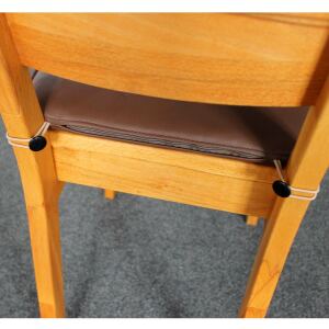 Leder Sitzkissen für Stuhl LINO - schoko