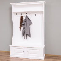 Garderobe mit Schuhschrank weiß im Landhausstil