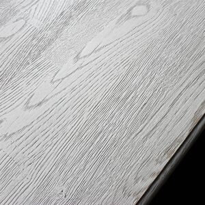 Braunes Landhaus Sideboard mit SchiebetÃ¼ren - Eichenplatte weiÃŸ-grau