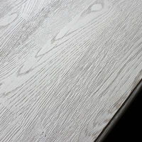 Braunes Landhaus Sideboard mit Schiebetüren - Eichenplatte weiß-grau