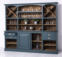 Rustikaler Buffetschrank groß ozeanblau