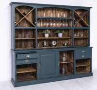 Rustikaler Buffetschrank groß ozeanblau