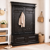 Landhausstil Garderobe schwarz
